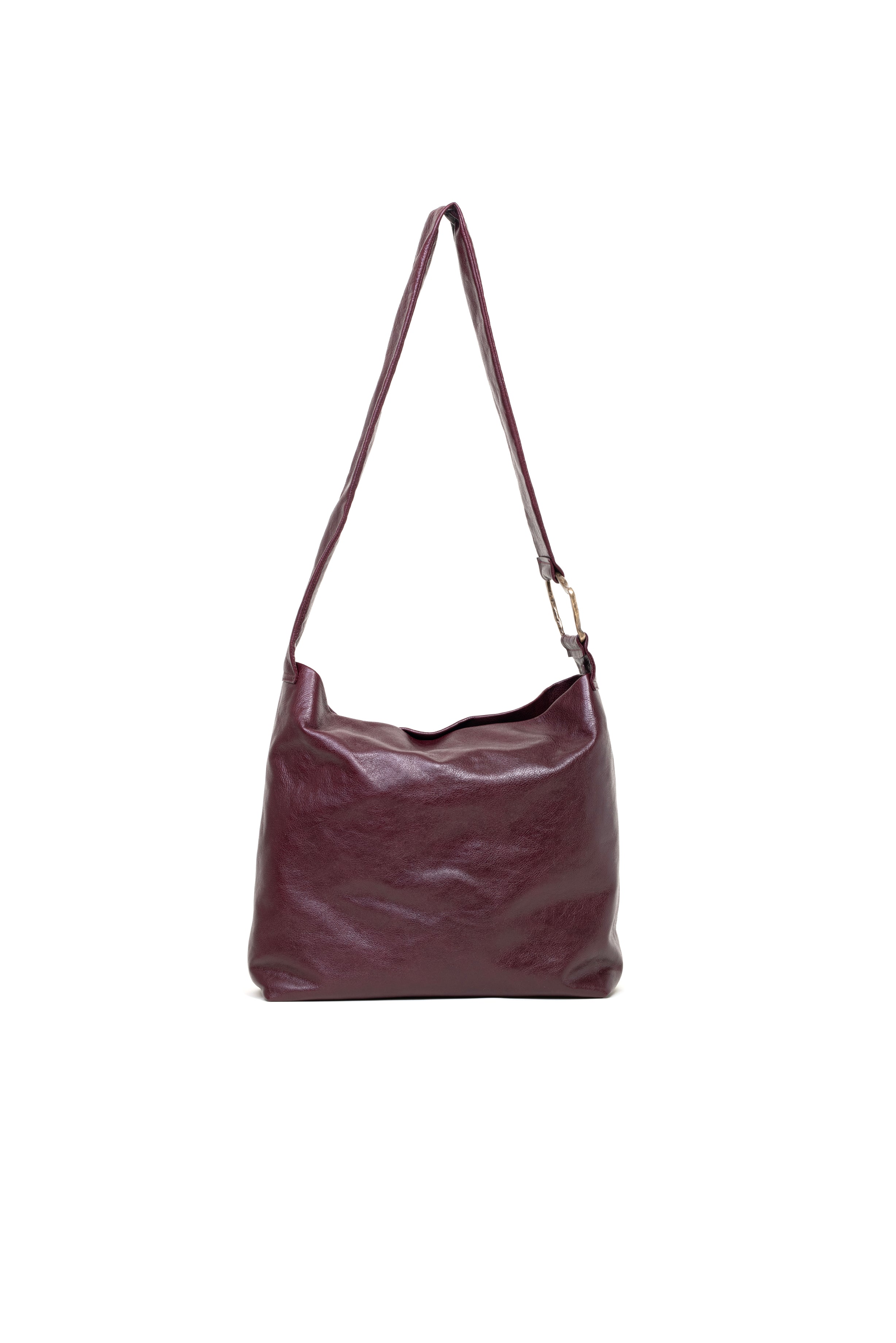 Borsa a tracolla in pelle colore bordeaux
