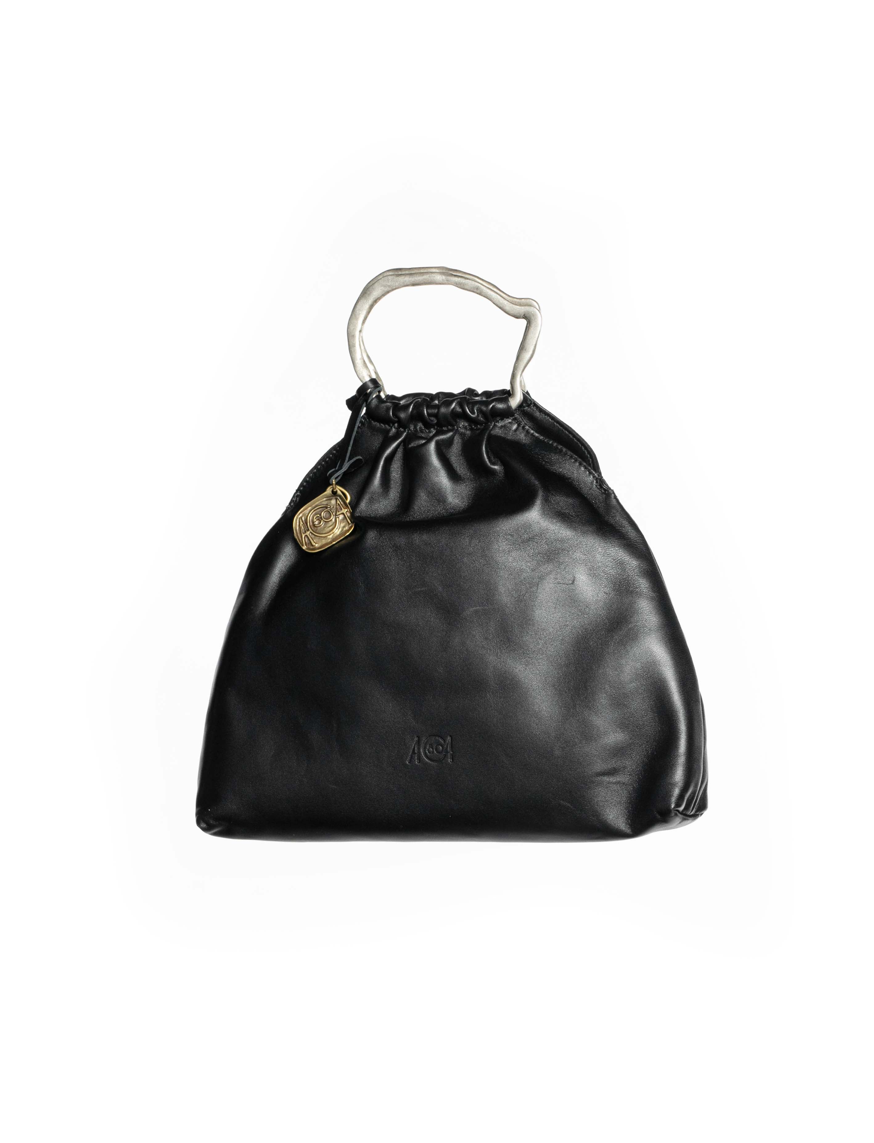 Bag pouch in pelle colore nero