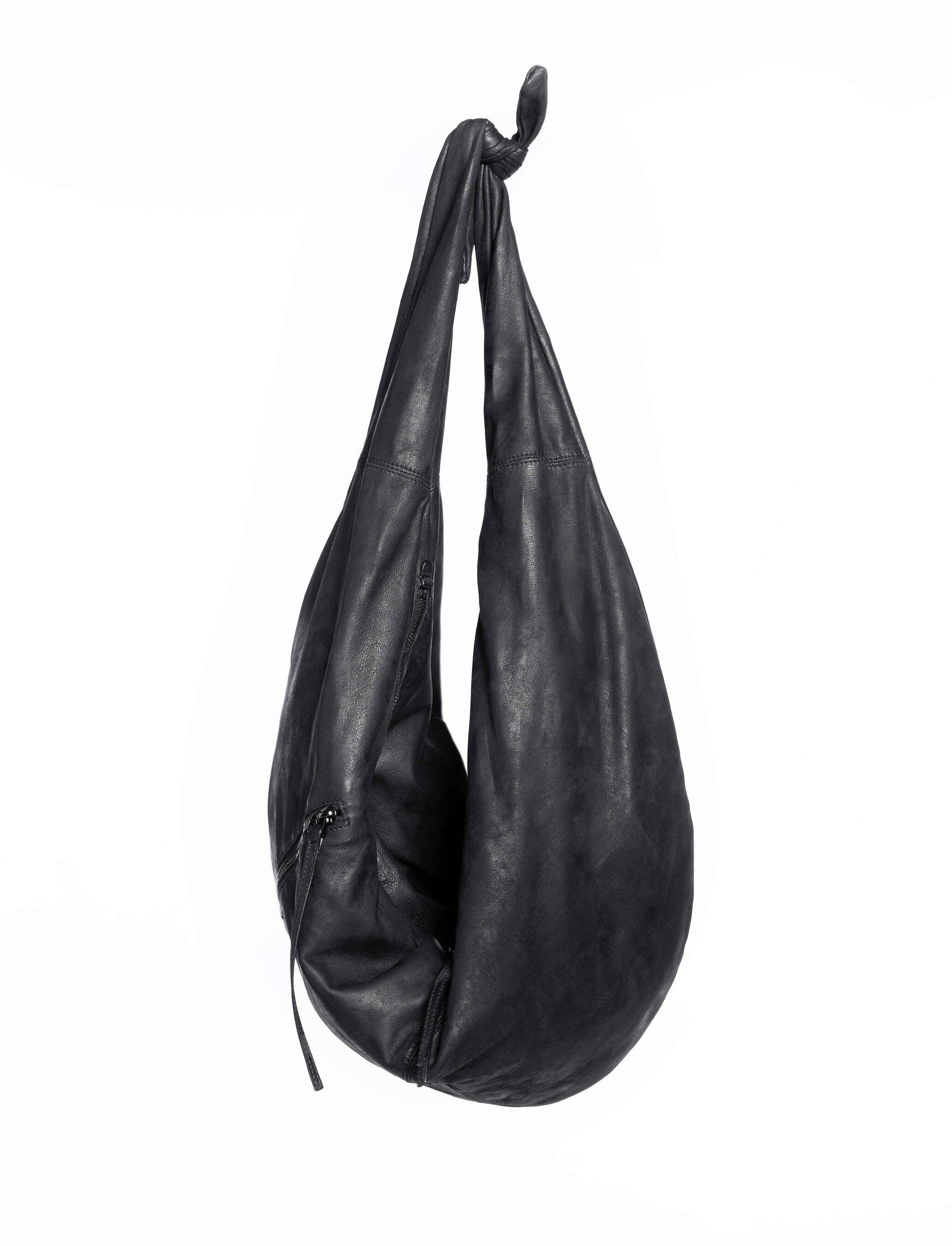 Borsa a spalla in pelle colore nero