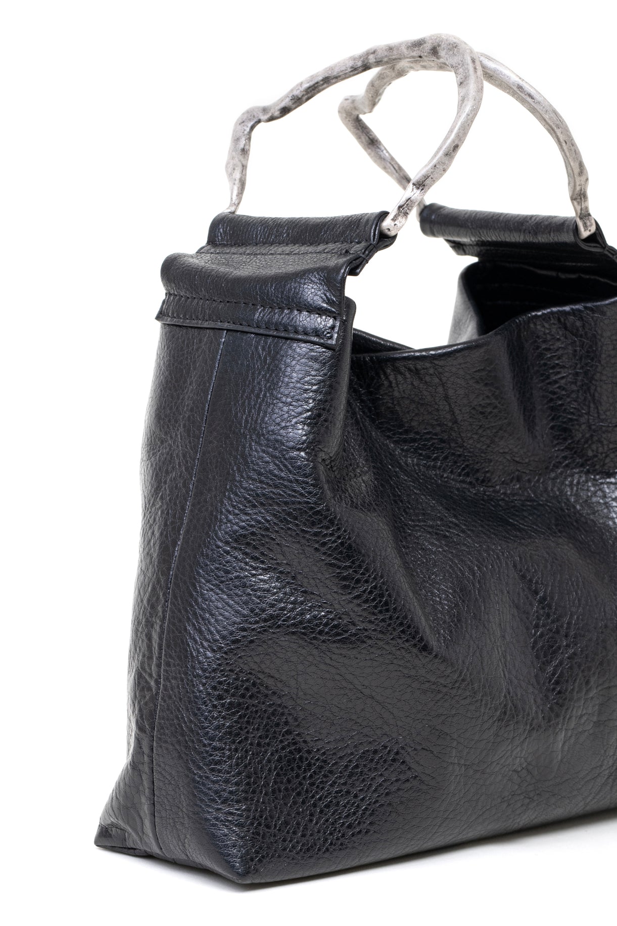 Borsa piccola pouch in pelle colore nero