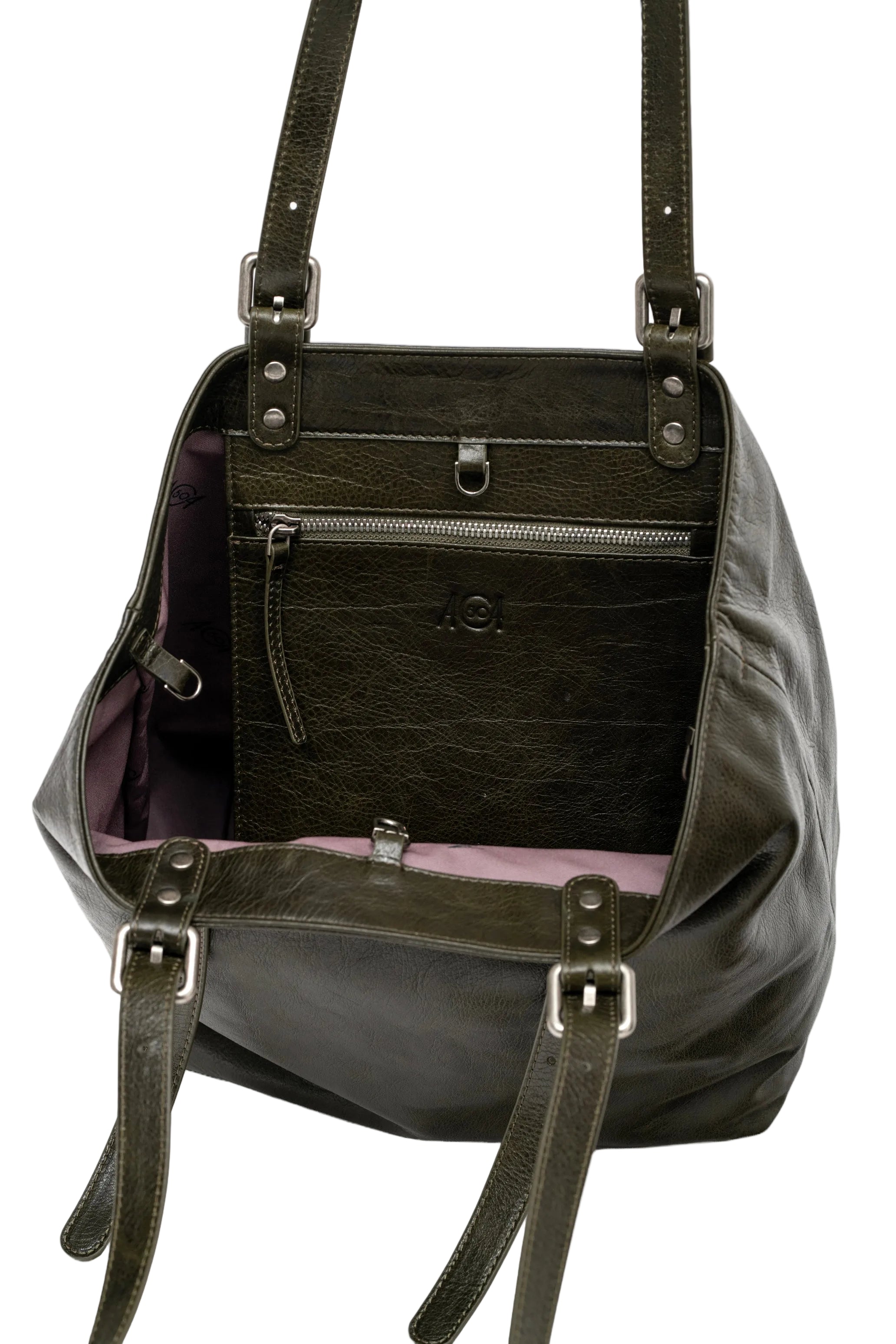 Borsa a spalla media in new mexico colore loden