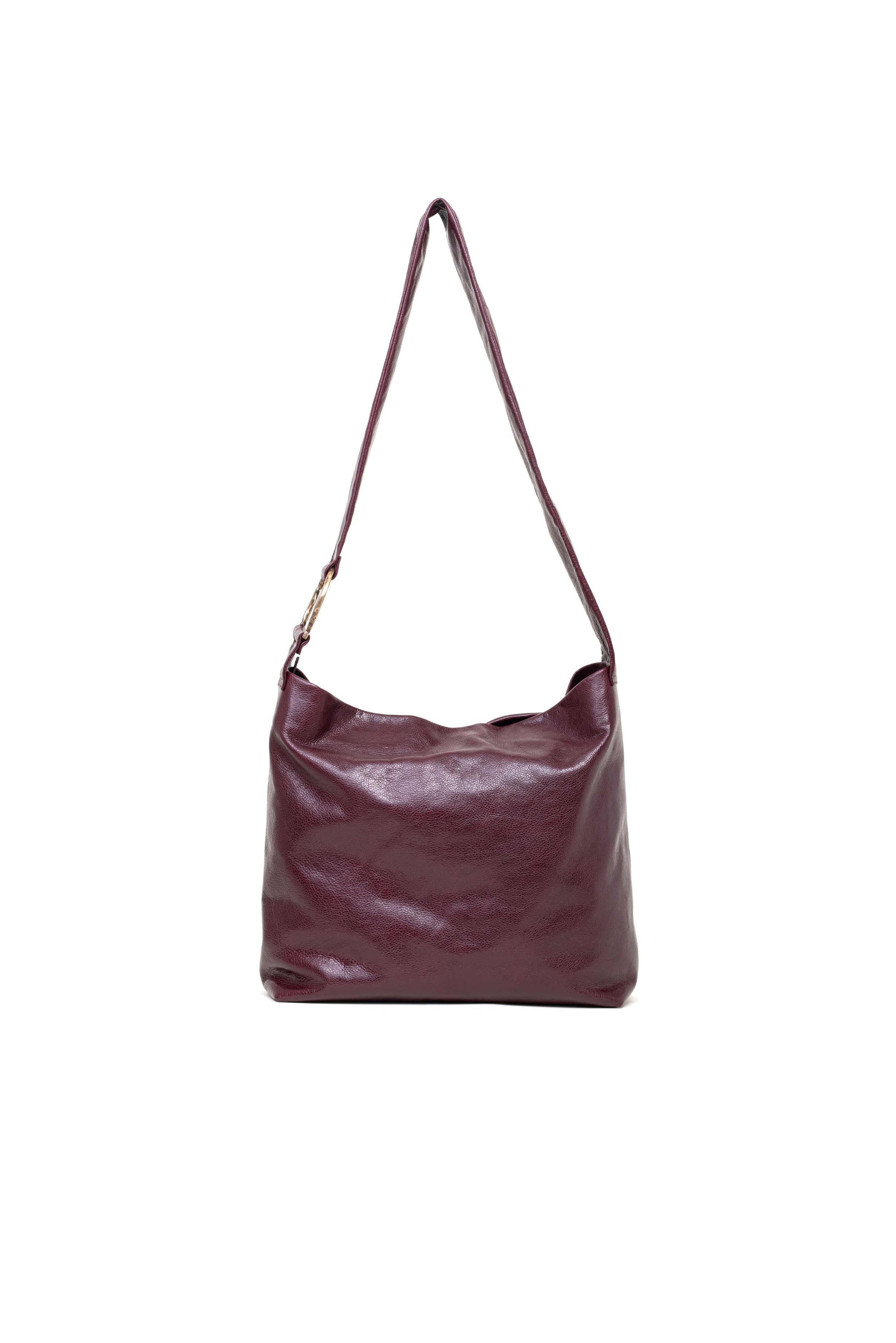 Borsa a tracolla in pelle colore bordeaux