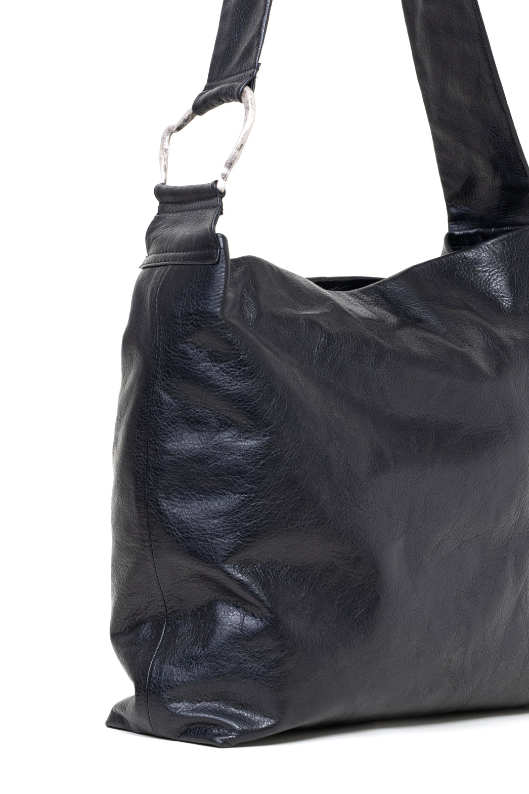 Borsa a tracolla in pelle colore nero