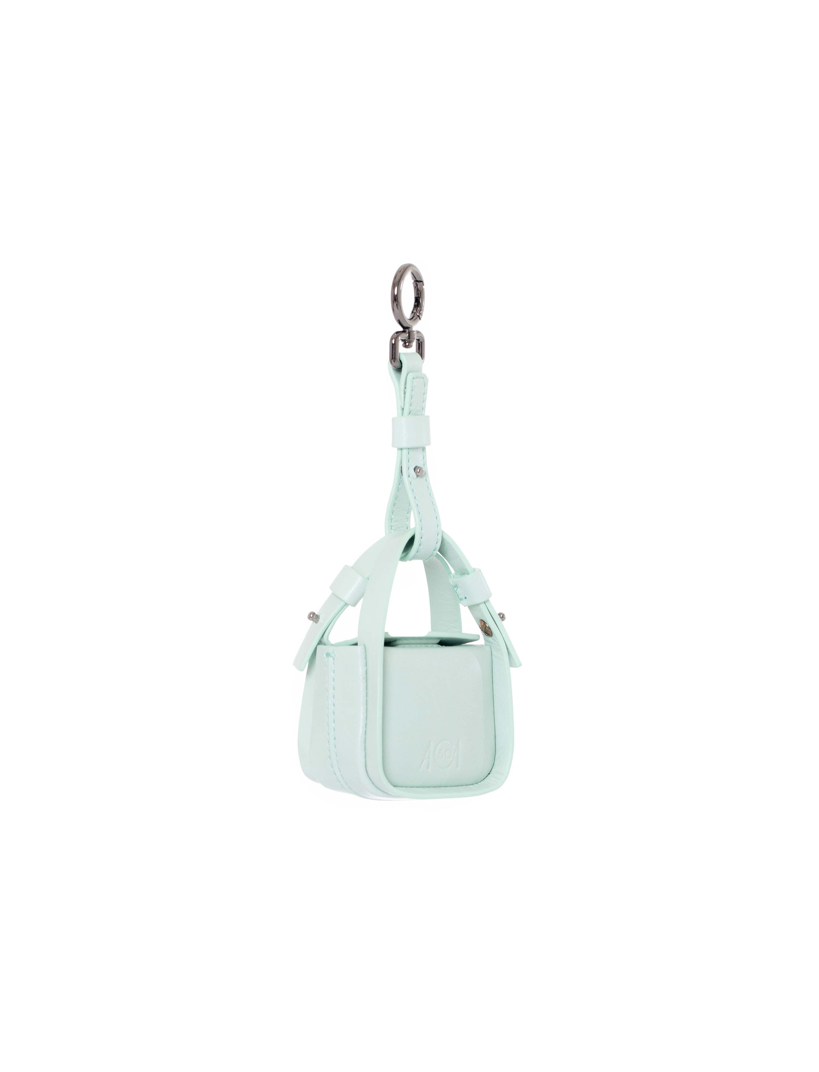 Mini charm rigido in pelle acqua fronte