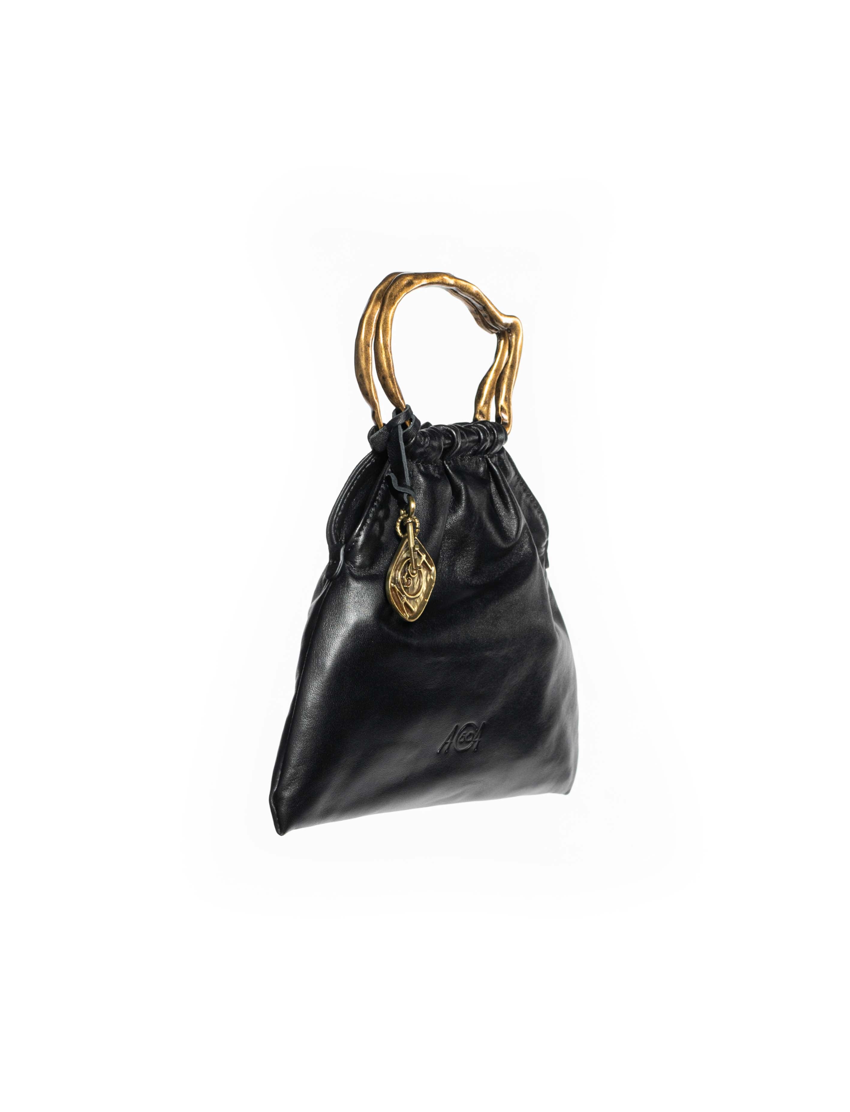 Mini bag pouch in pelle colore nero